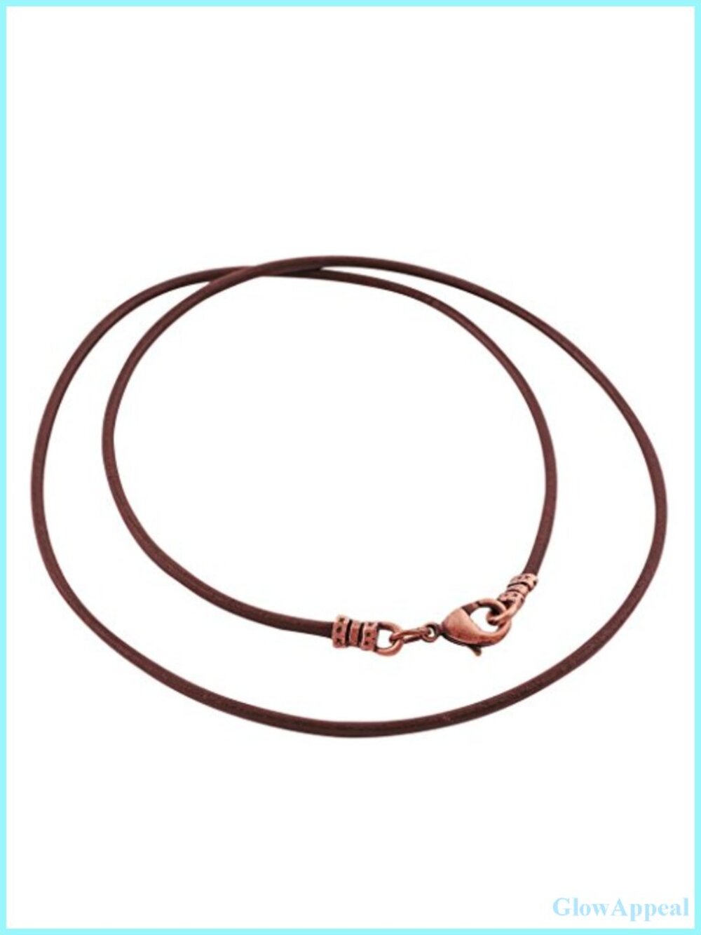 1.8mm Fine Leather Cord Necklace Antique Copper Lobster Clasp Handmade USA